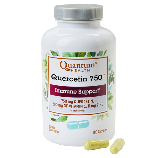 Quantum Health Quercetin+ 750mg immune support bottle front