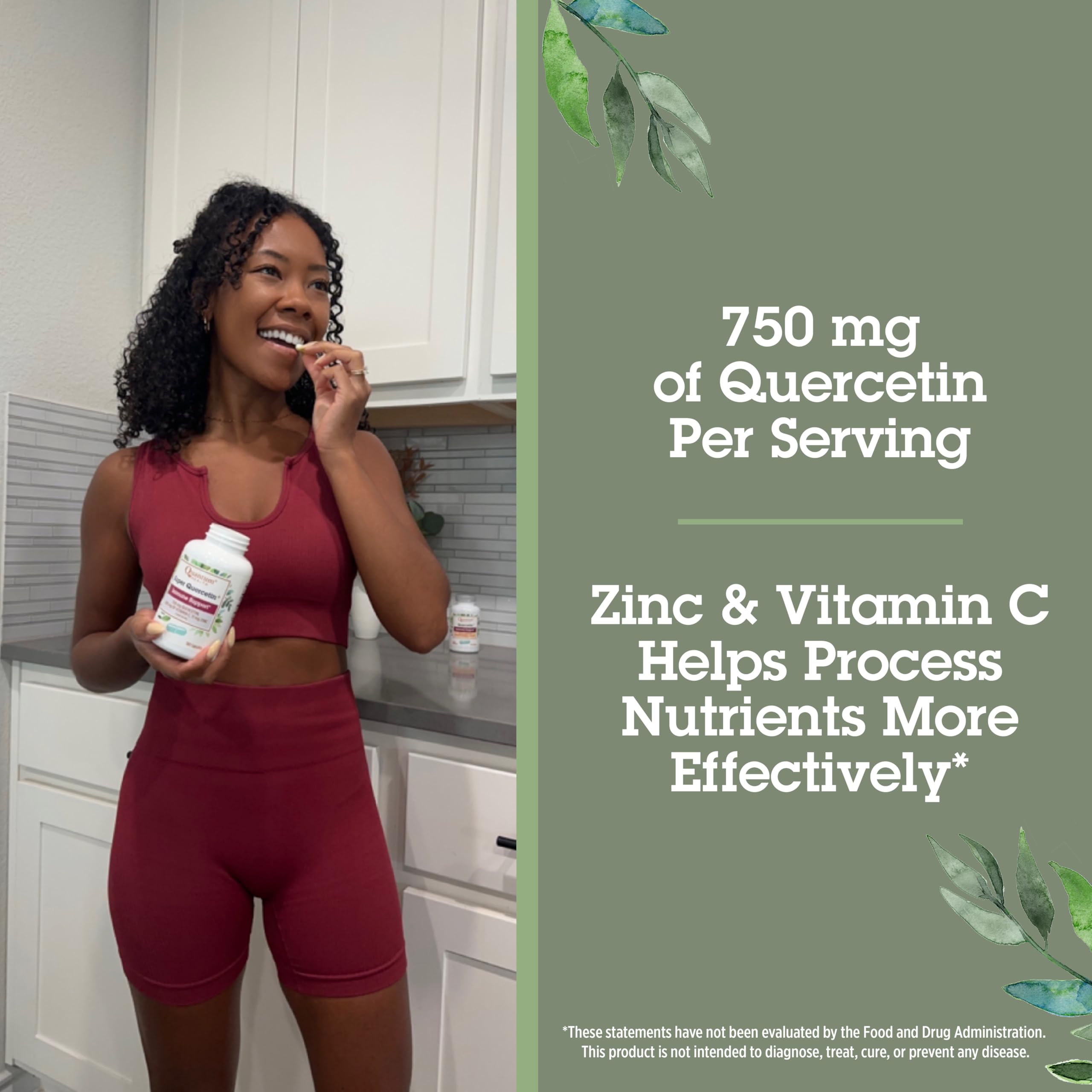 180-count bottle of Quantum Health Quercetin+ 750mg
