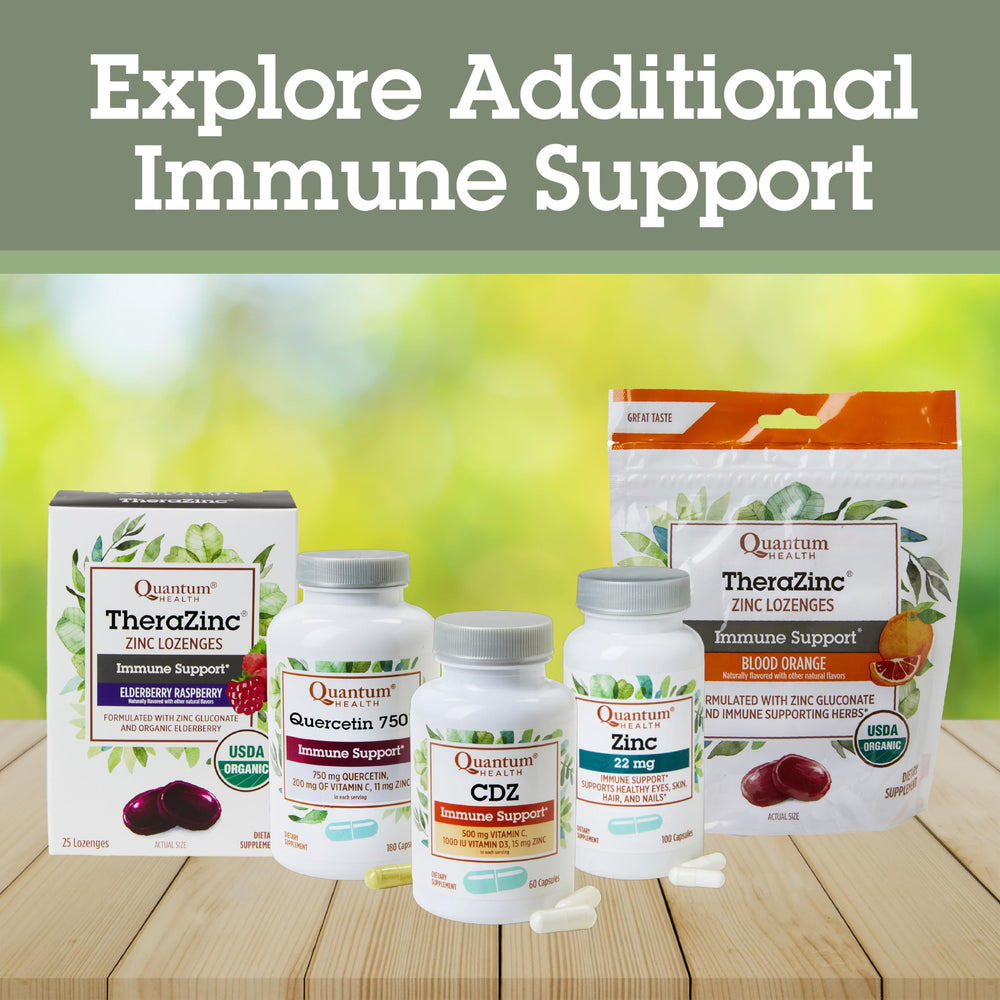 Immunity infographic highlighting immune support