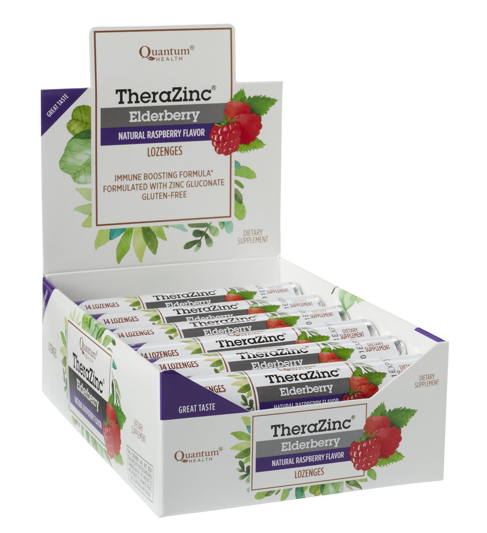 Zinc gluconate immune support lozenges with elderberry ingredients label