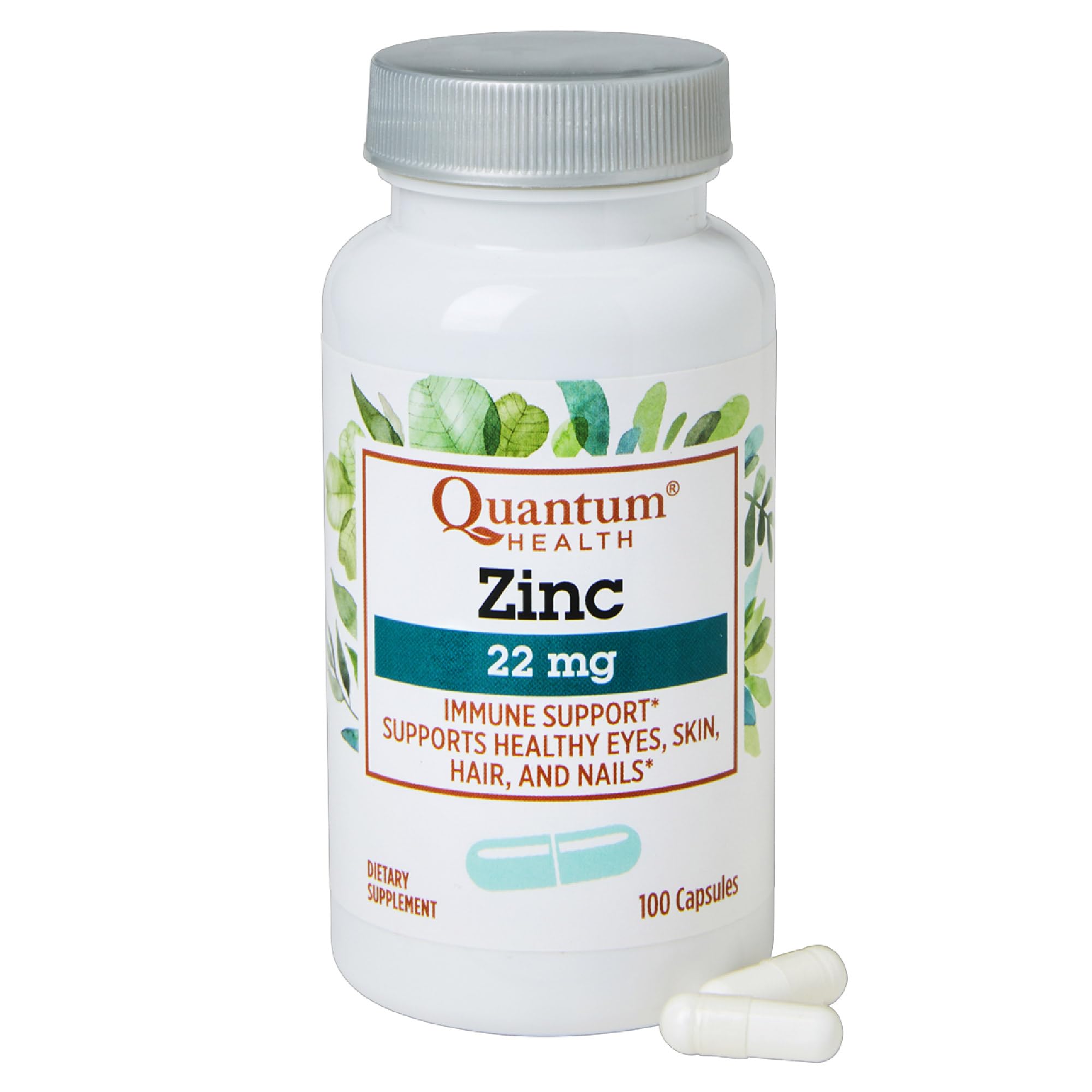 Quantum Health Zinc 22 mg bottle front view