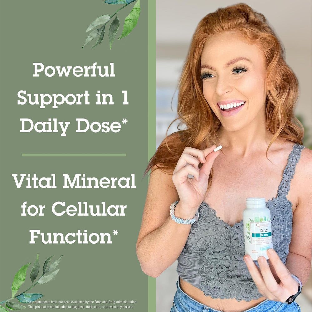 100 zinc capsules inside bottle