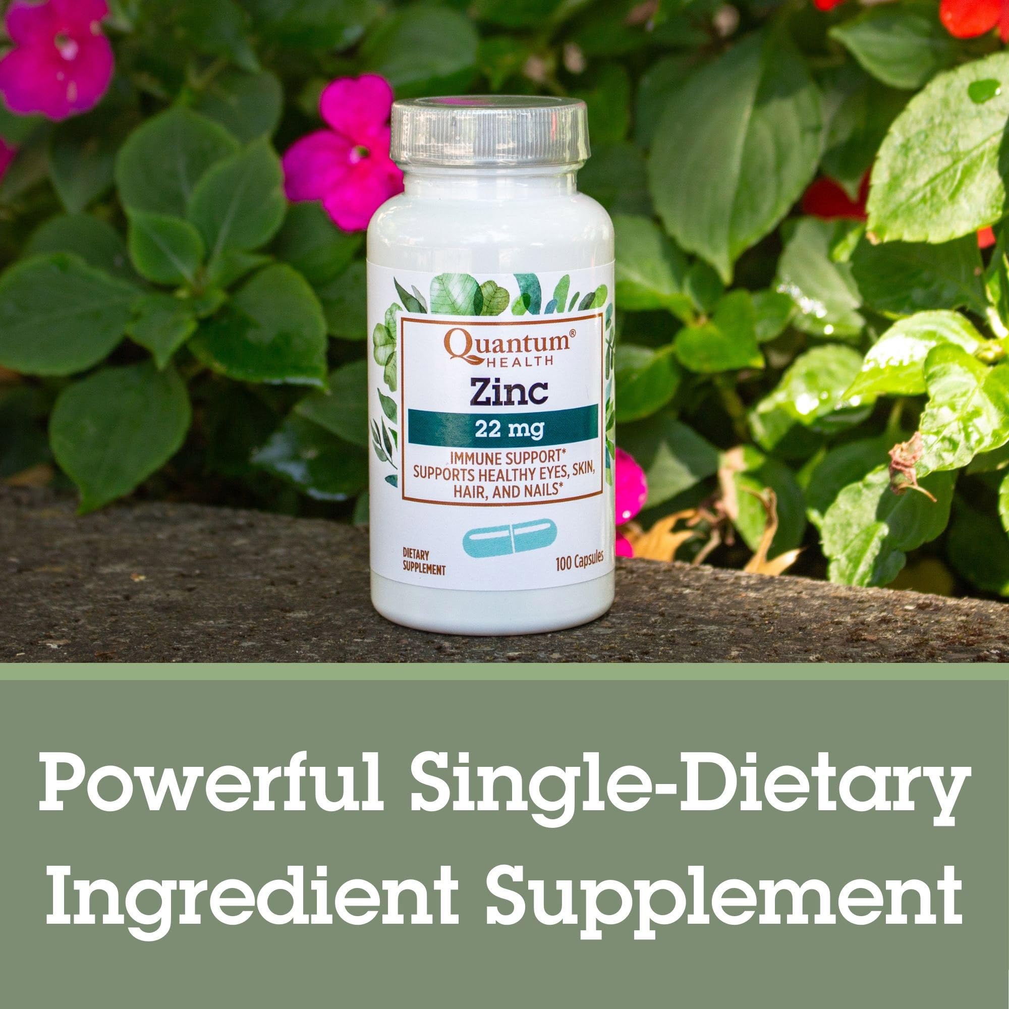 Healthy skin concept with zinc supplement