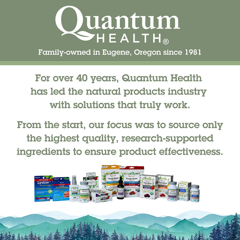 Quantum Health Zinc packaging and branding