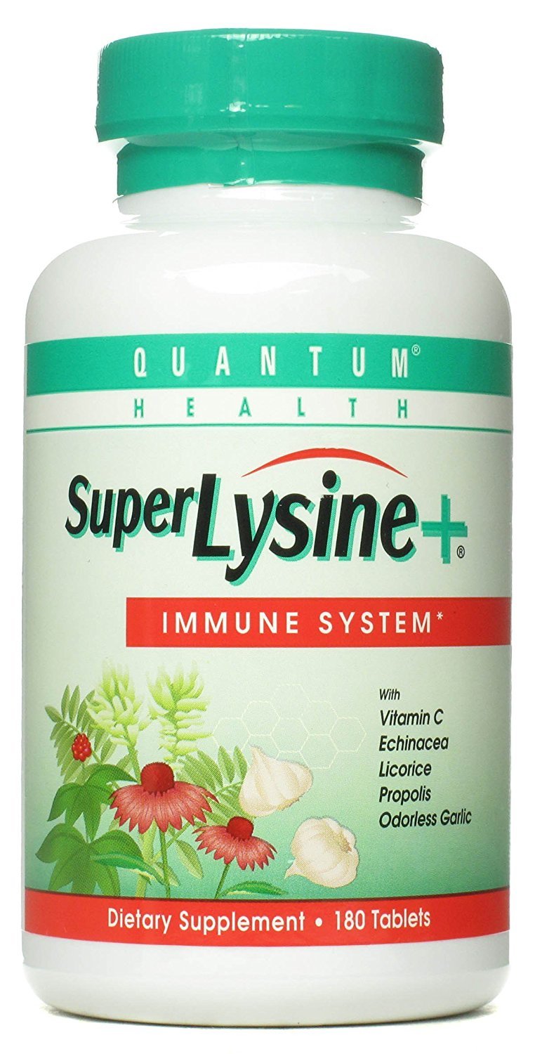 Quantum Amino Acid Super Lysine Plus Tablet bottle – 180 tablets per pack (3 per case)