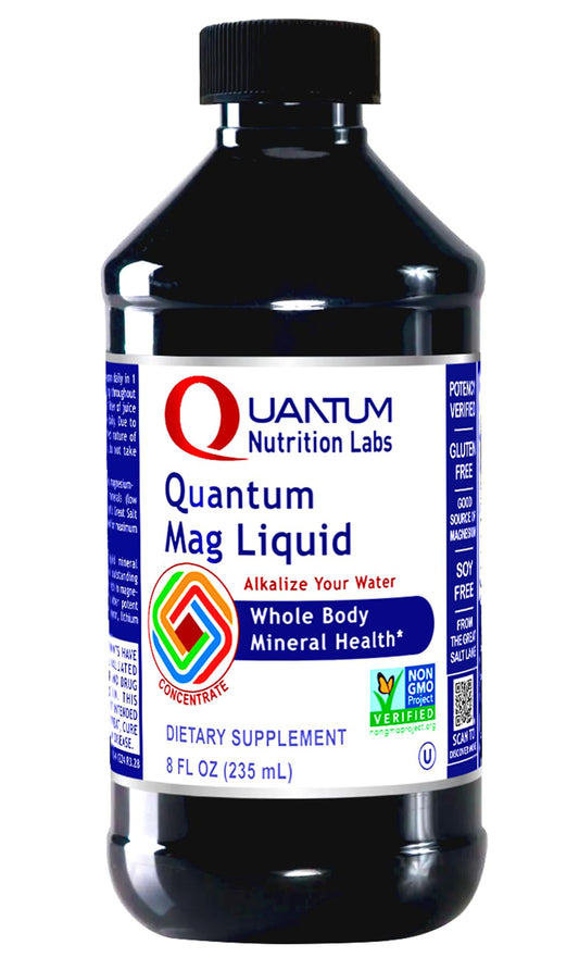 Quantum Mag Liquid 8 oz bottle - front view