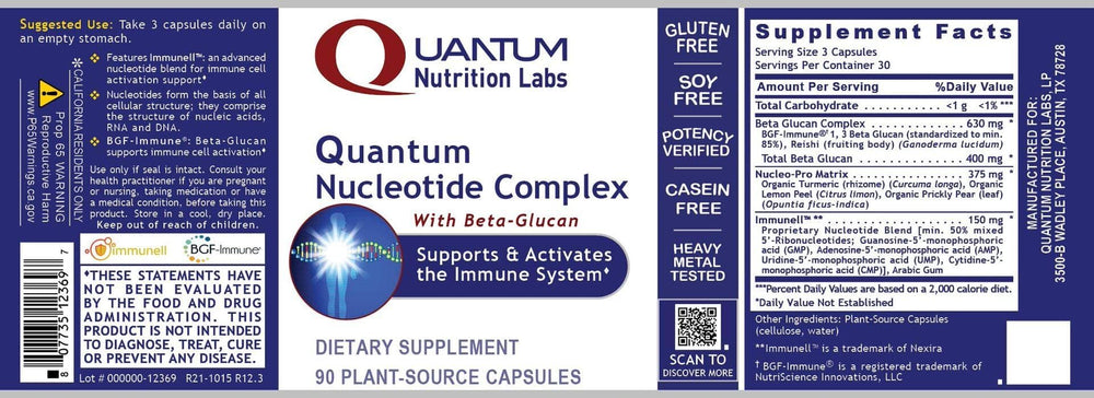 Quantum Nutrition Labs branding and product concept