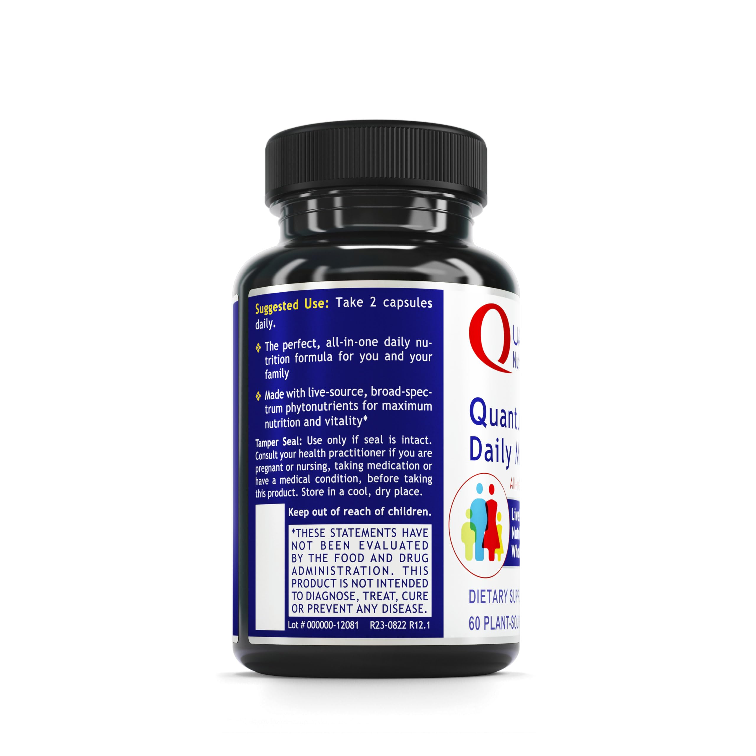 Calcium and minerals visualization for Quantum Nutrition Labs Daily Multivitamin