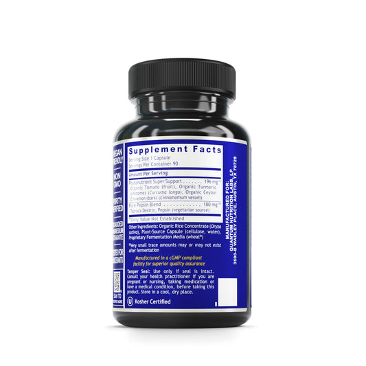 HCL Activator ingredients including pepsin, turmeric and cinnamon