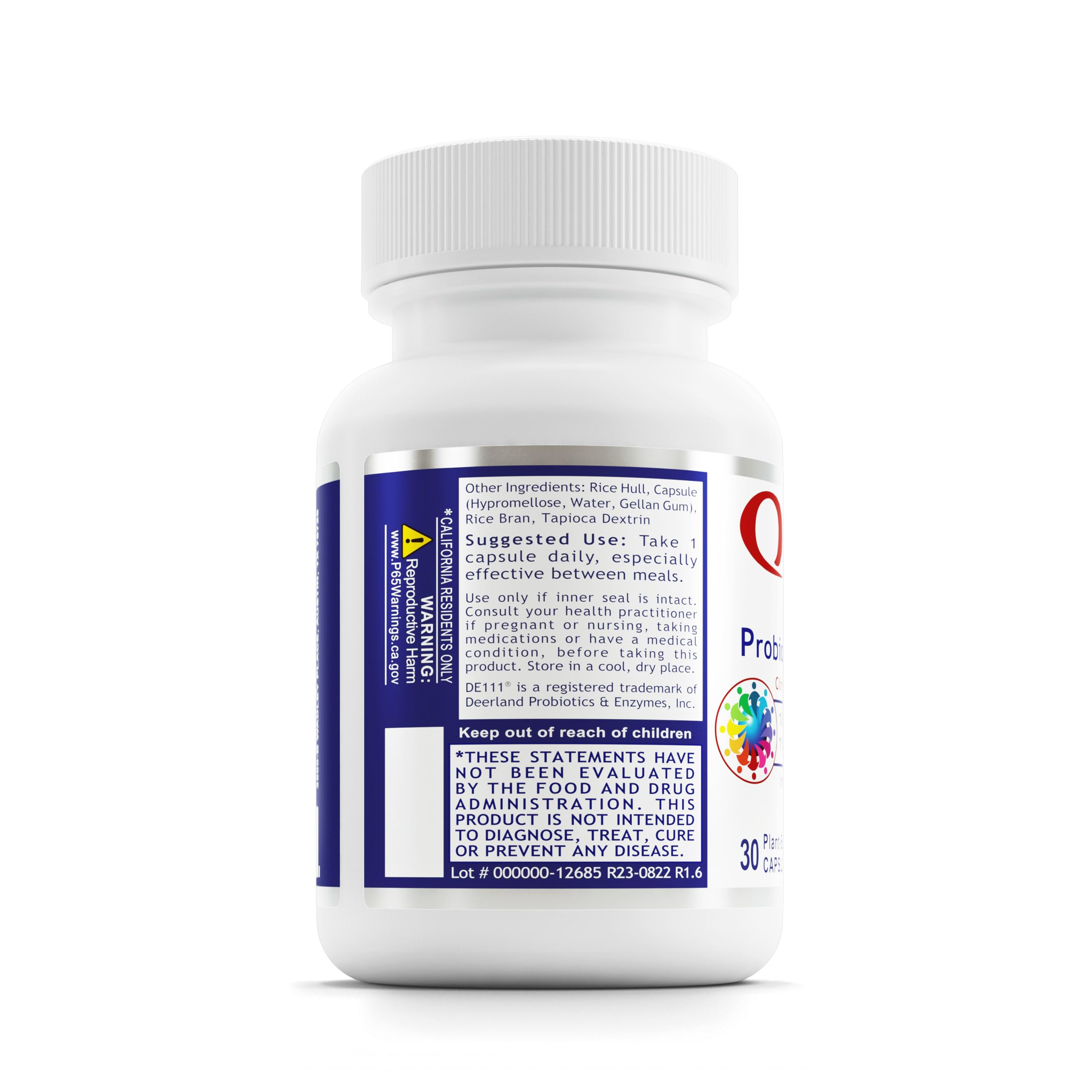 Close-up of probiotic capsules