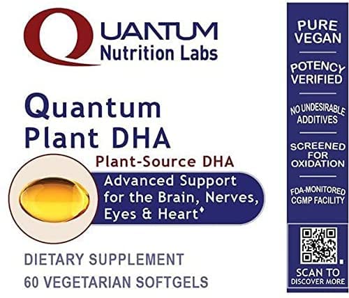 Quantum Quality vegan DHA supplement label