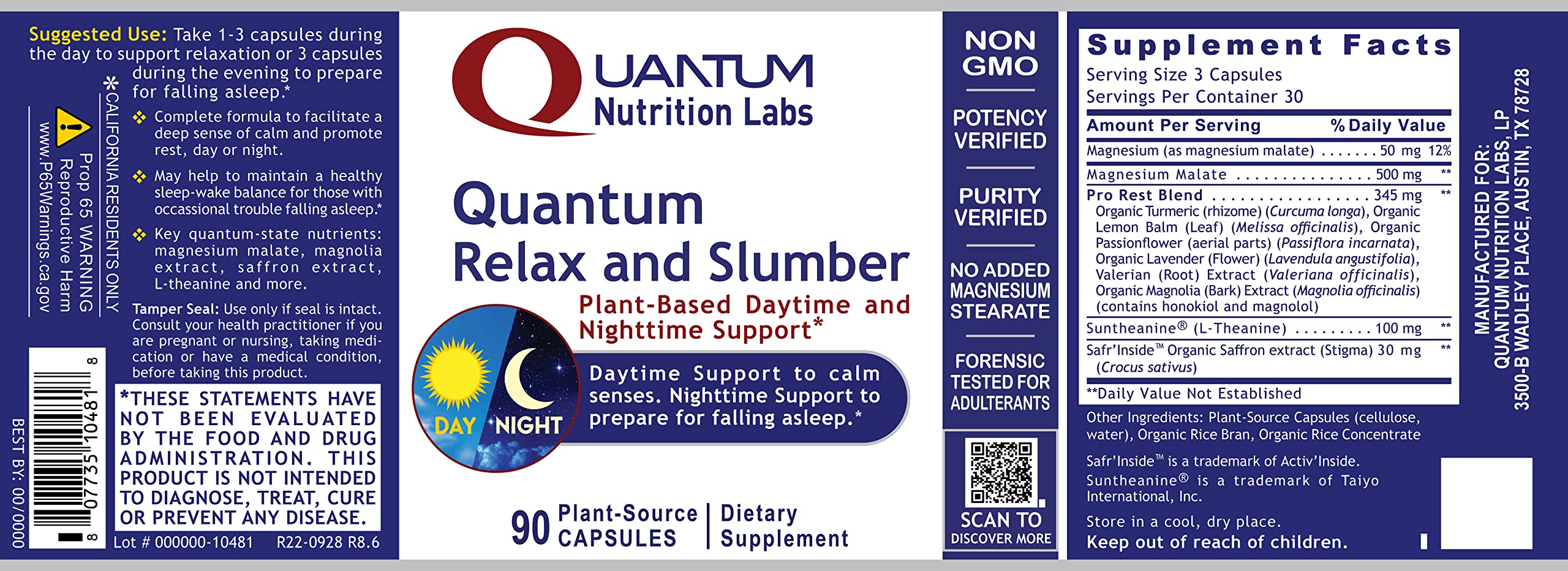 Nighttime lifestyle shot with the sleep supplement