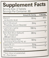 Close-up of lysine tablets