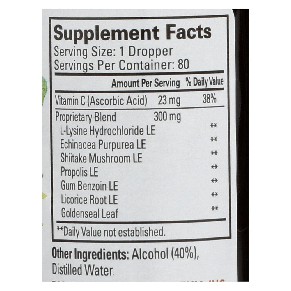 Quantum Super Lysine+ Liq bottle label close-up