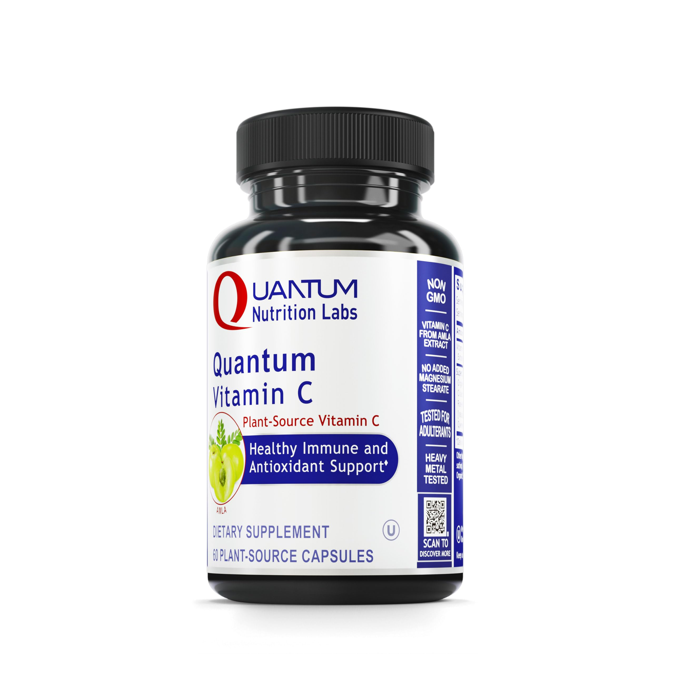 Quantum Vitamin C organic whole-food vitamin C, 60 vegan capsules, hero image