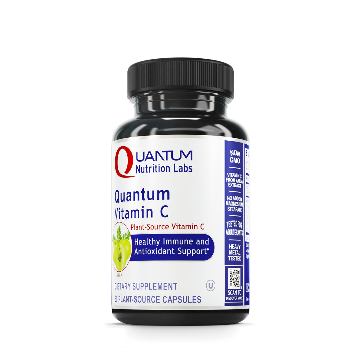 Quantum Vitamin C organic whole-food vitamin C, 60 vegan capsules, hero image