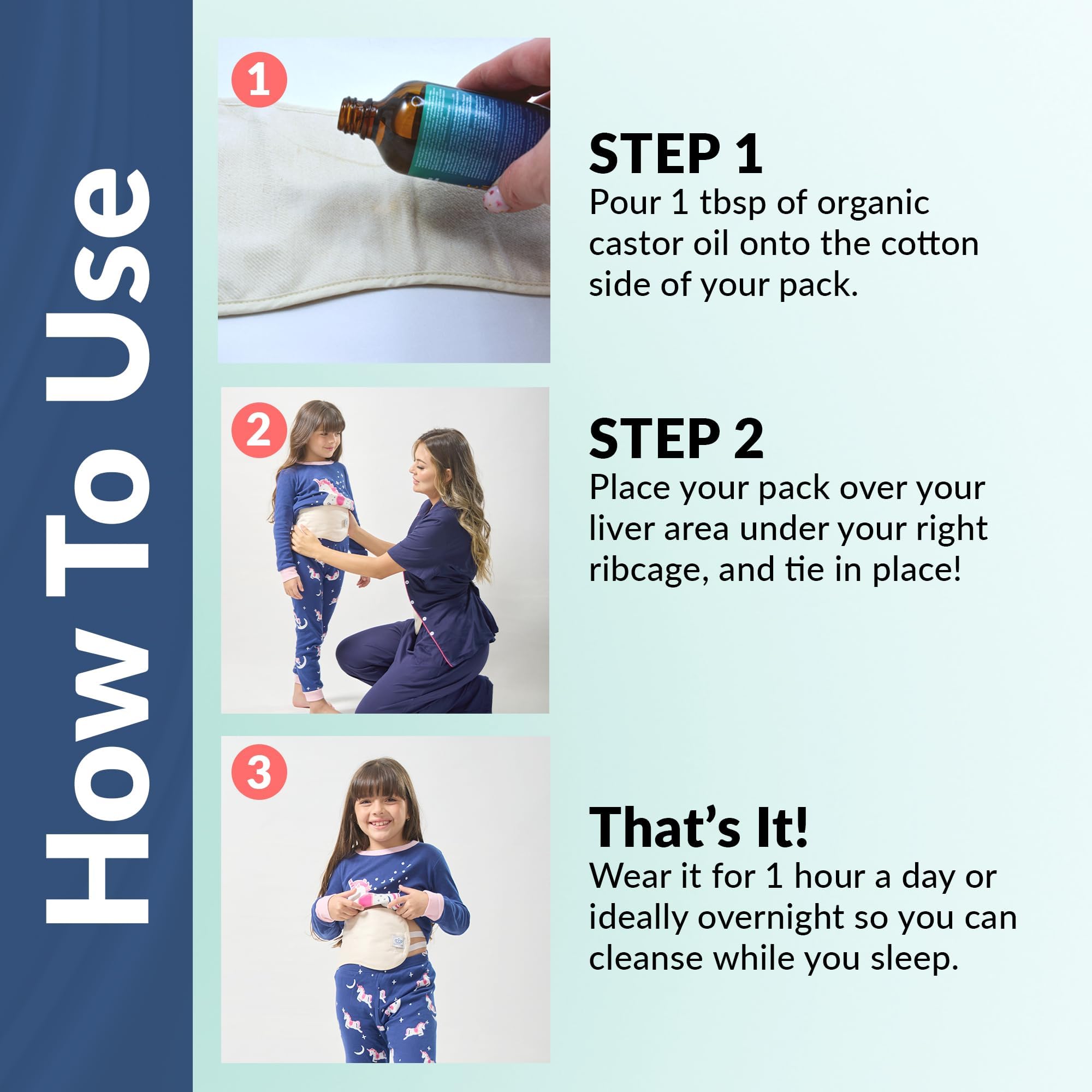 Outer less-mess layer of the kids pack