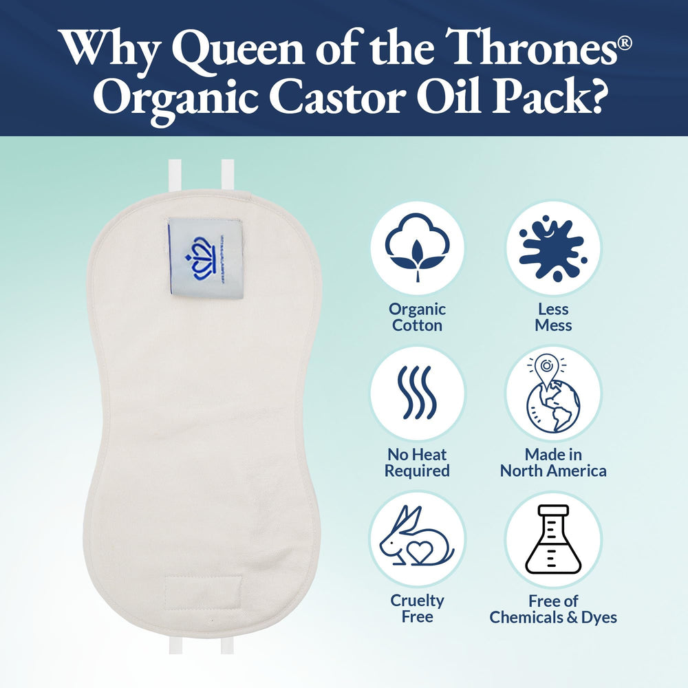 Queen of the Thrones Organic Golden Castor Oil 100 ml glass bottle
