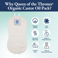 Queen of the Thrones Organic Golden Castor Oil 100 ml glass bottle