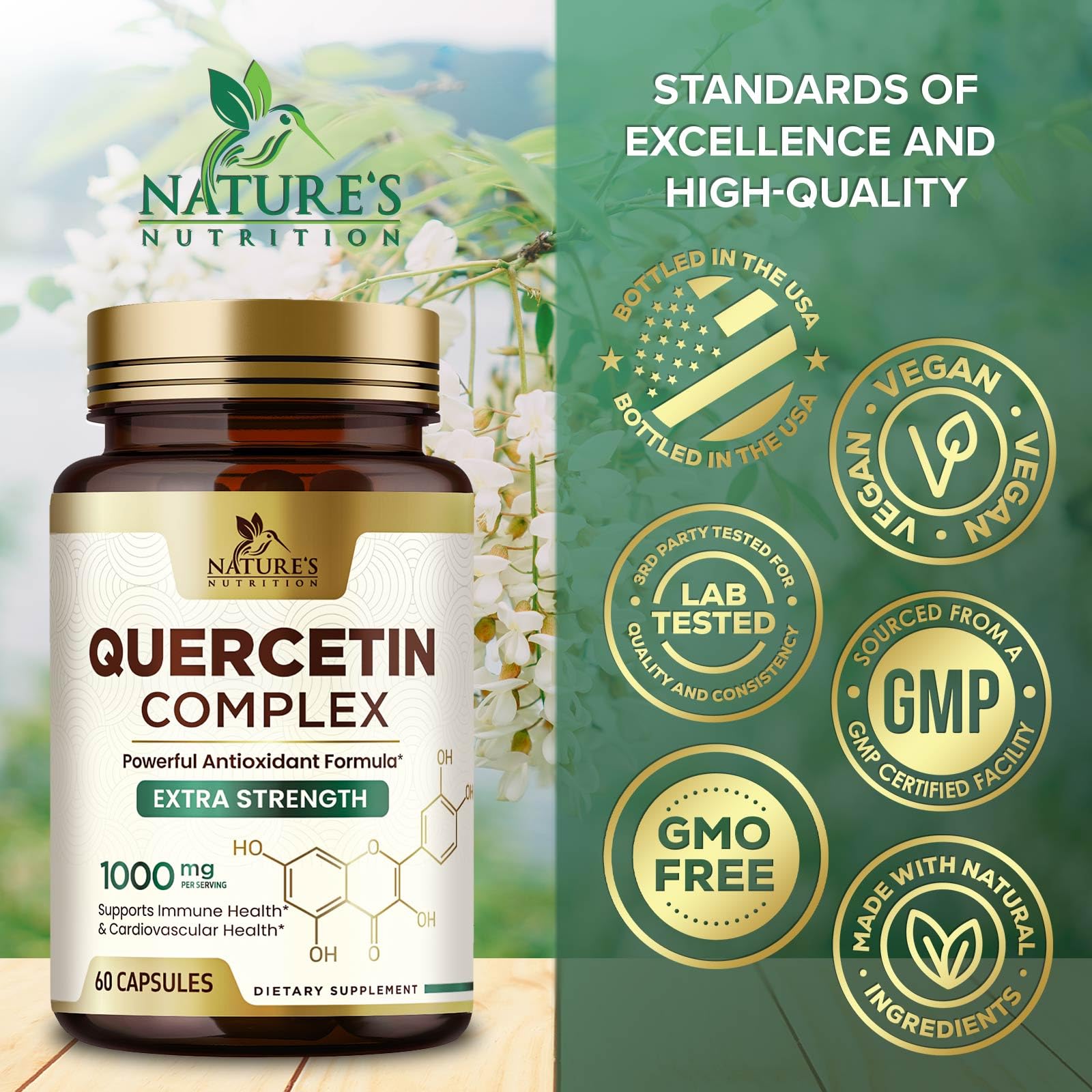 Plant-based quercetin dihydrate formula