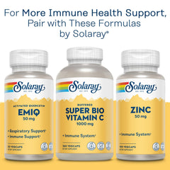 Front view of Solaray Quercetin 500 mg bottle (pack of 2)
