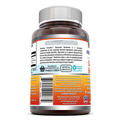 Close-up of Quercetin Berberine 500 mg veggie capsules