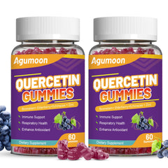 Front view of two-pack Quercetin Gummies bottle