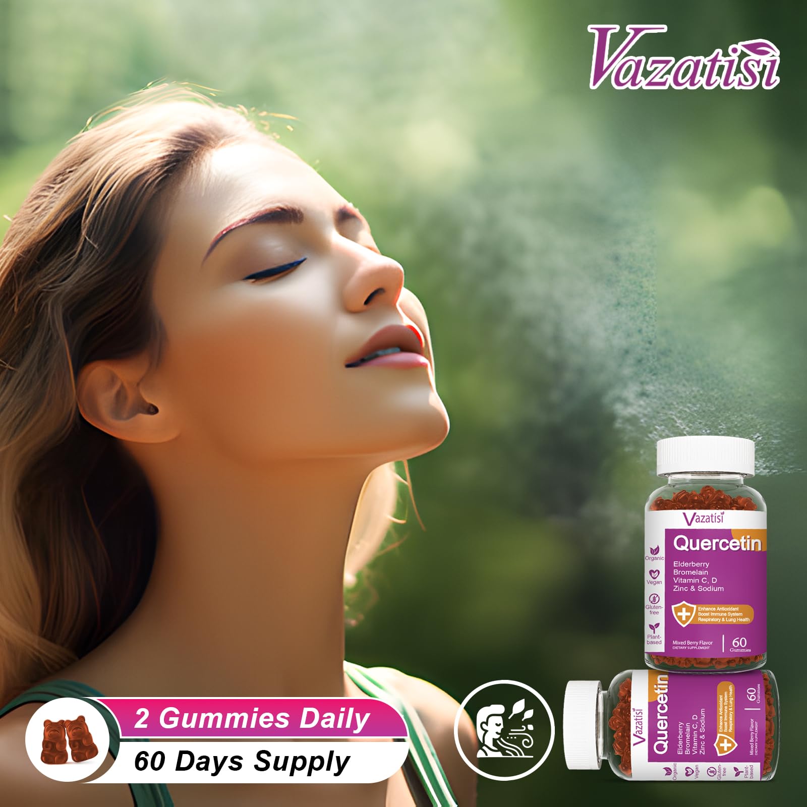 Family-friendly Quercetin Gummies for adults and kids