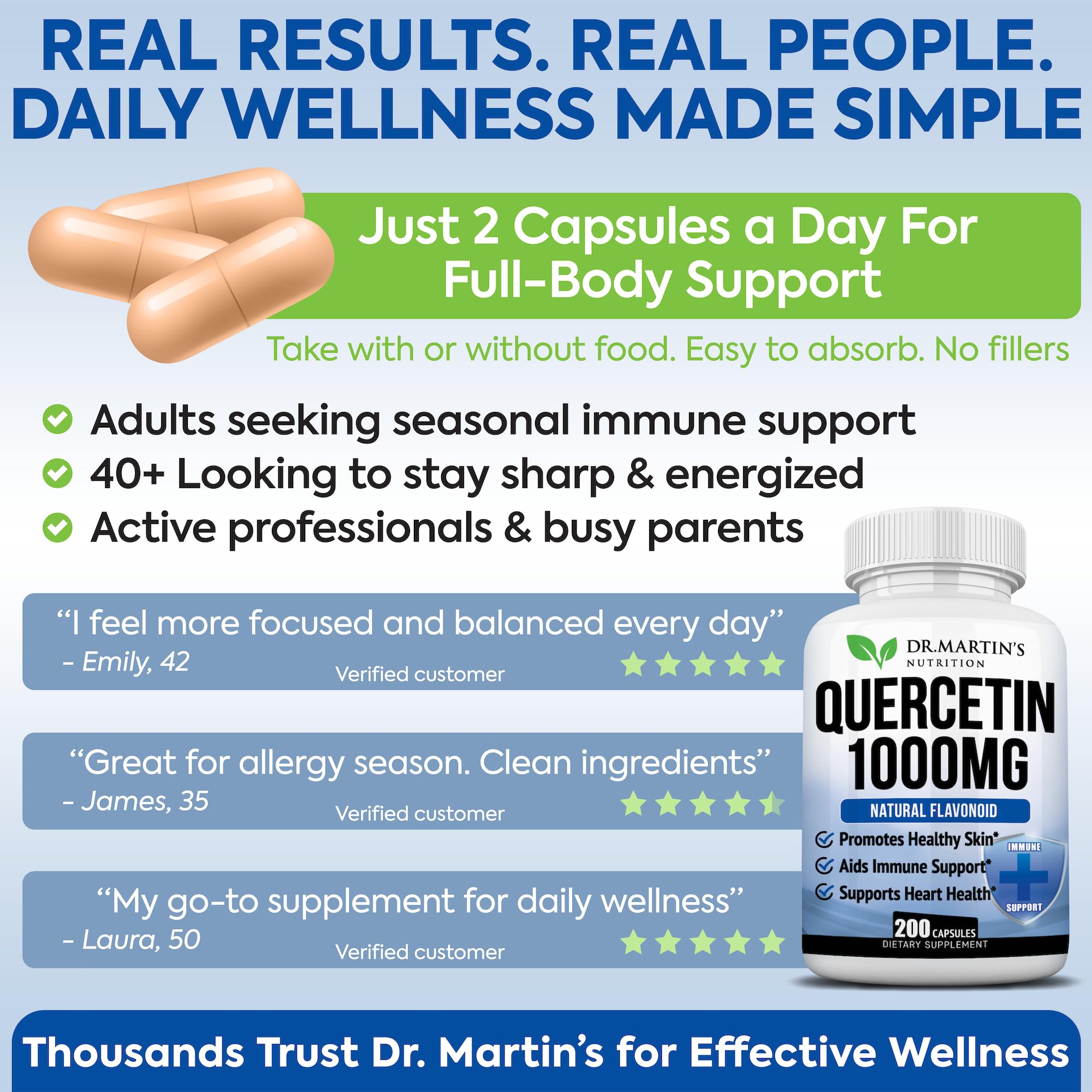 Quercetin for gut health