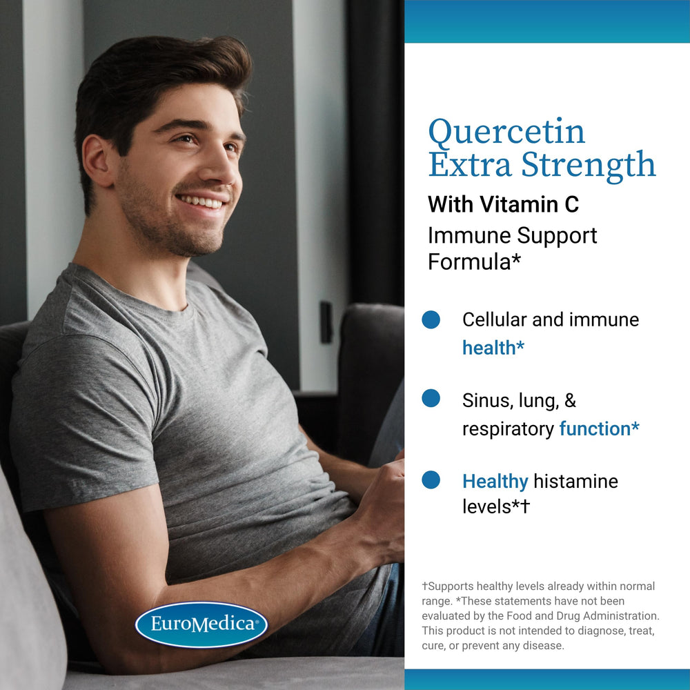 Quercetin plus vitamin C immune support graphic