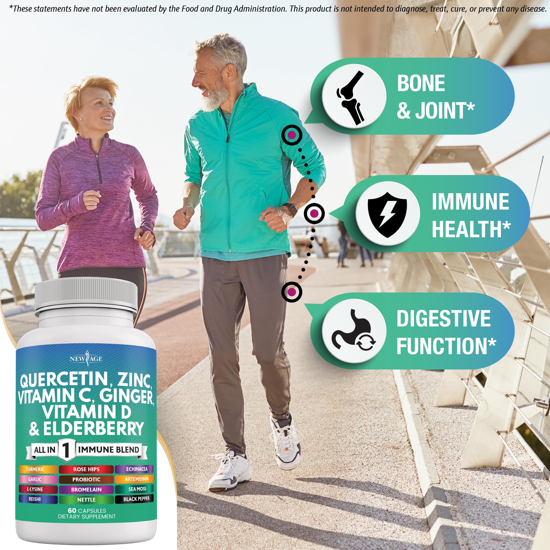 Close-up of immunity formula ingredients for immune support
