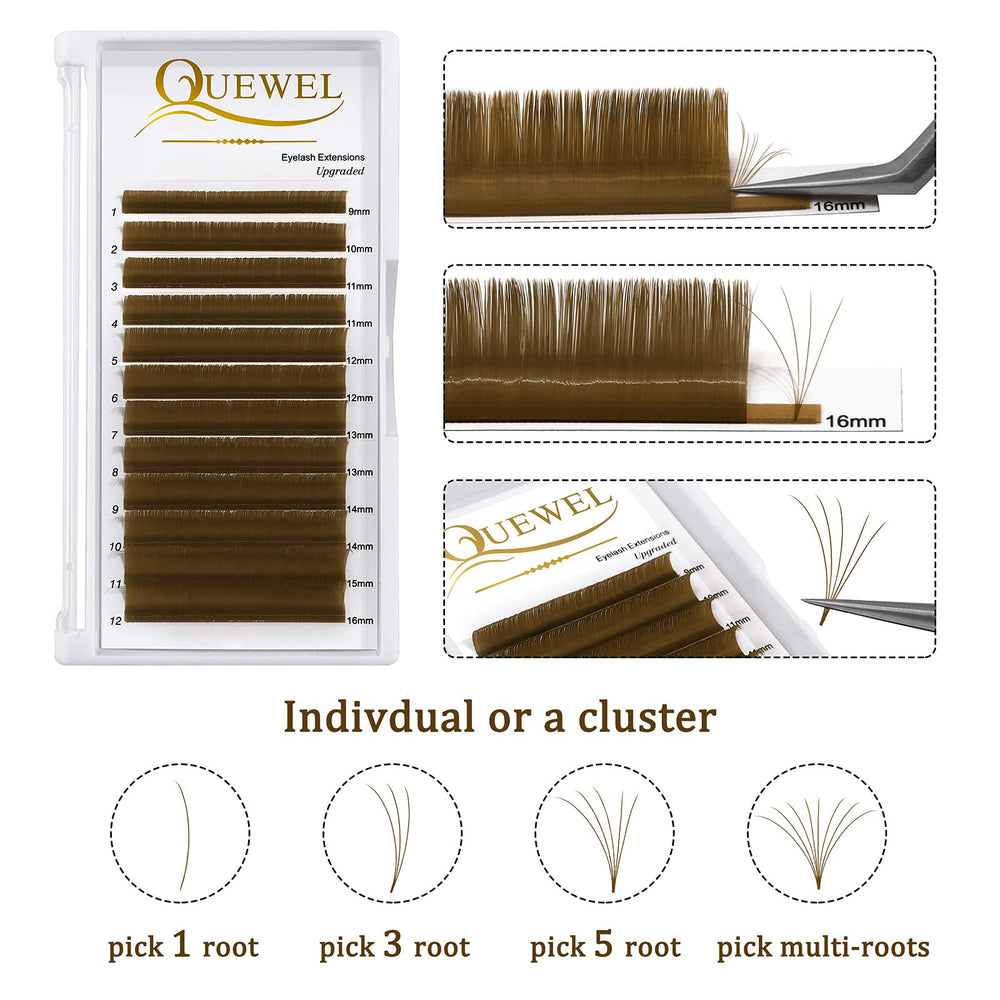 QUEWEL lash tweezers create precise fans for efficient appointments