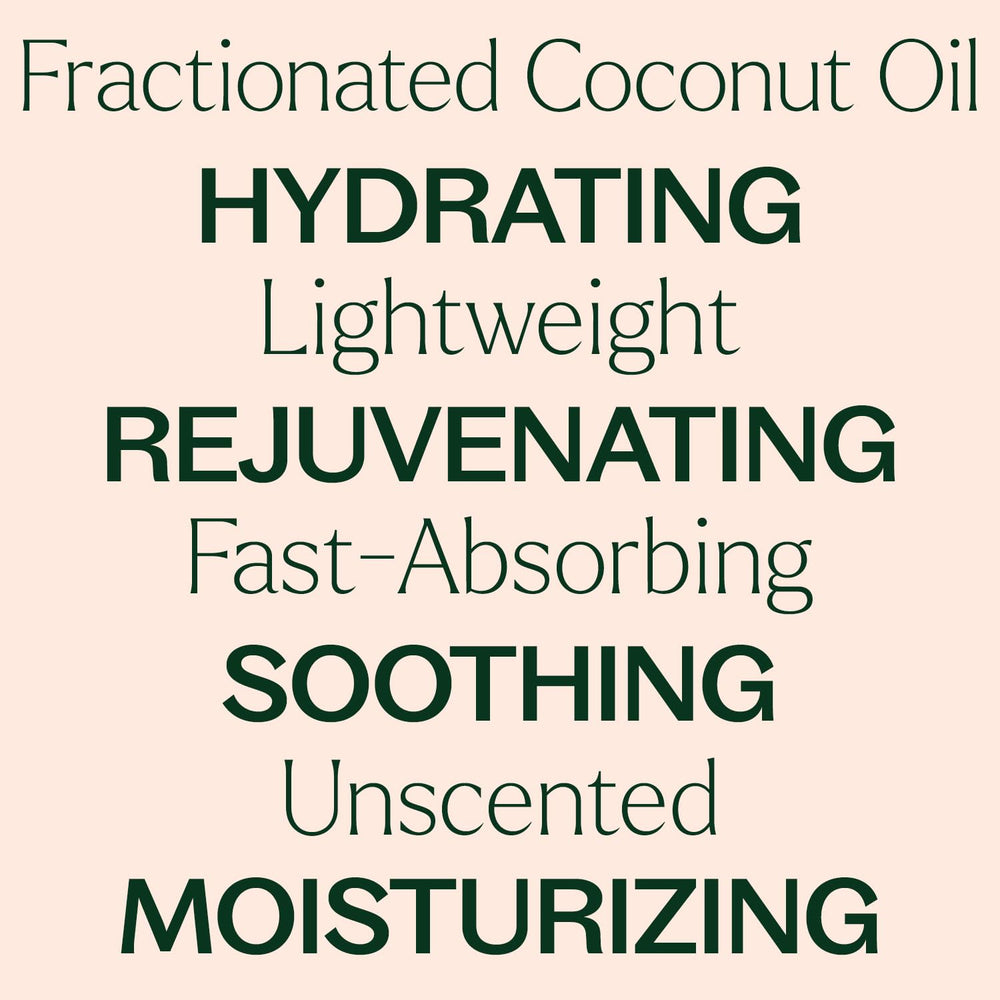 Carrier oil quickly absorbs into skin