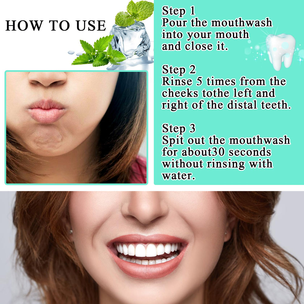 Mouthwash sachet for quick 30-second rinse