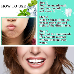 Mouthwash sachet for quick 30-second rinse