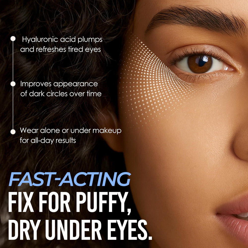 Quick Fix Vitamin B5 moisture application under-eye care for lasting hydration.