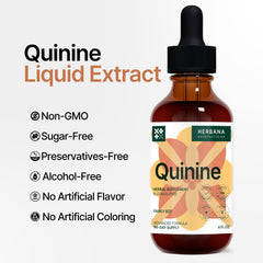 Dropper bottle of quinine liquid extract (4 oz) ready for use