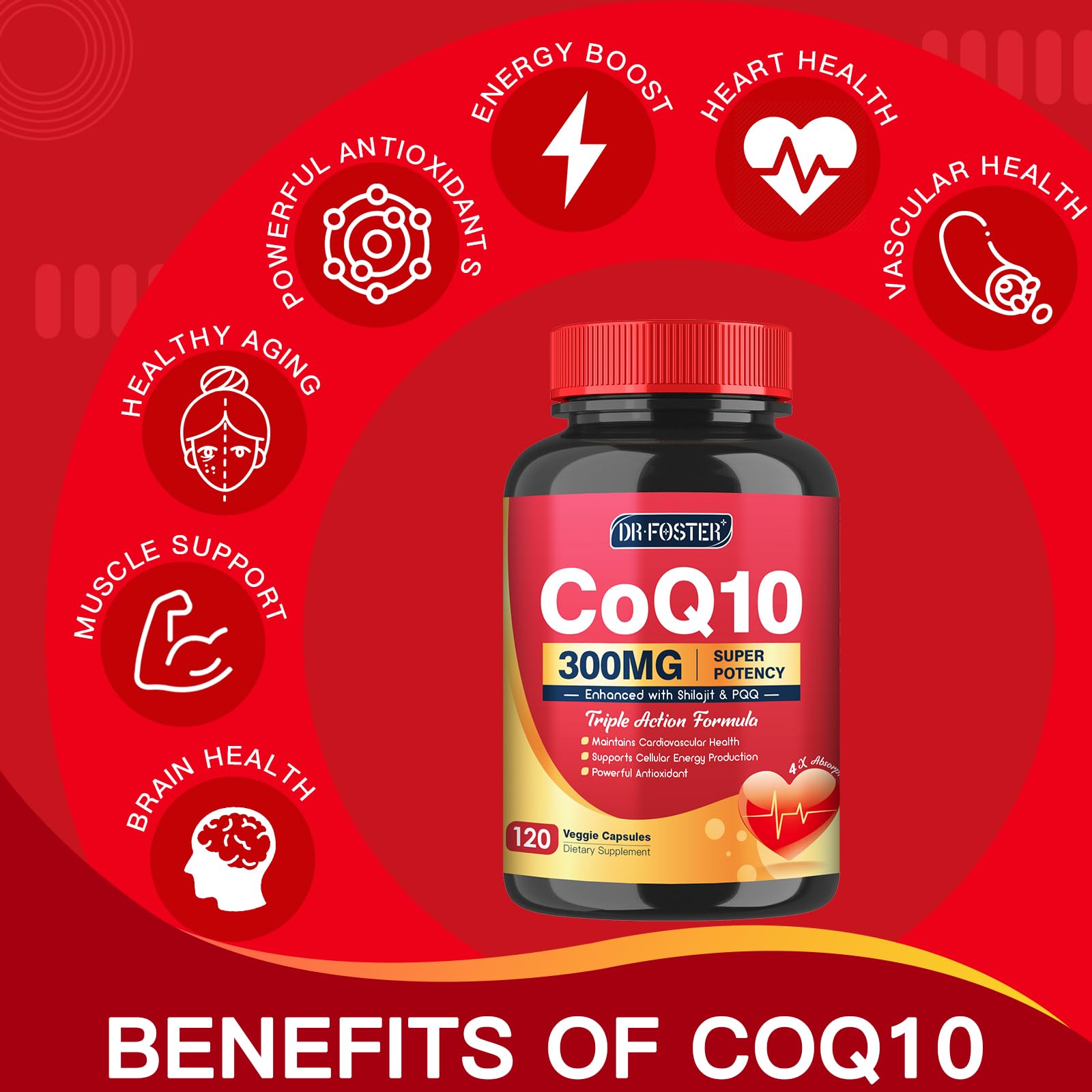 Vegan-friendly, non-GMO Quinovit CoQ10 packaging