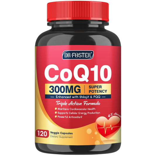 Quinovit CoQ10 300mg with PQQ and Shilajit bottle label