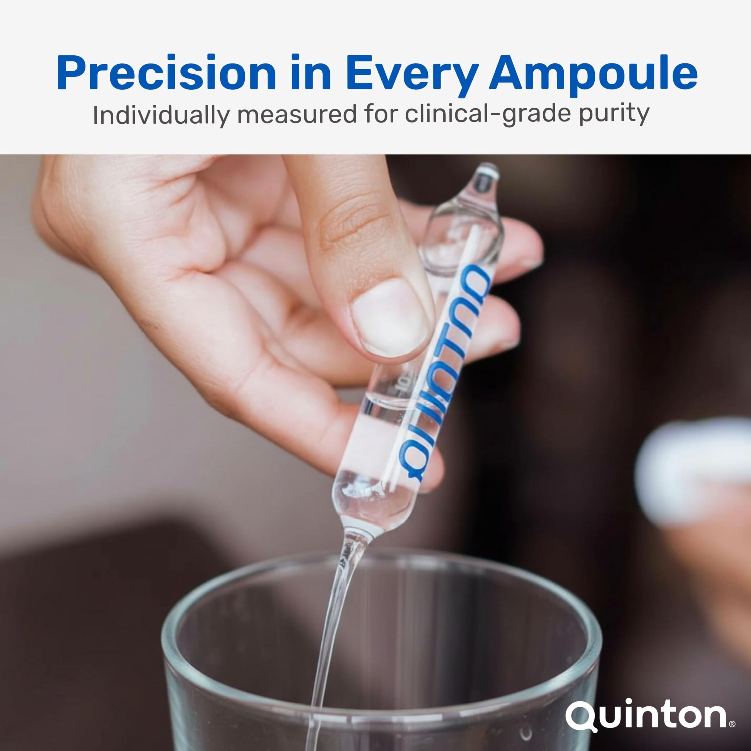 Quinton Isotonic Ampoules day-use routine for convenient hydration.