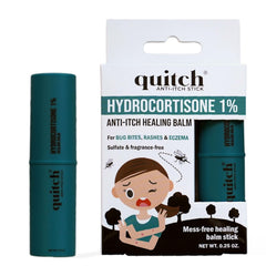 Quitch hydrocortisone healing balm stick application for quick itch relief