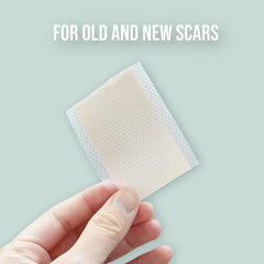 Quitch silicone scar sheets worn for 24 hours for continuous comfort.