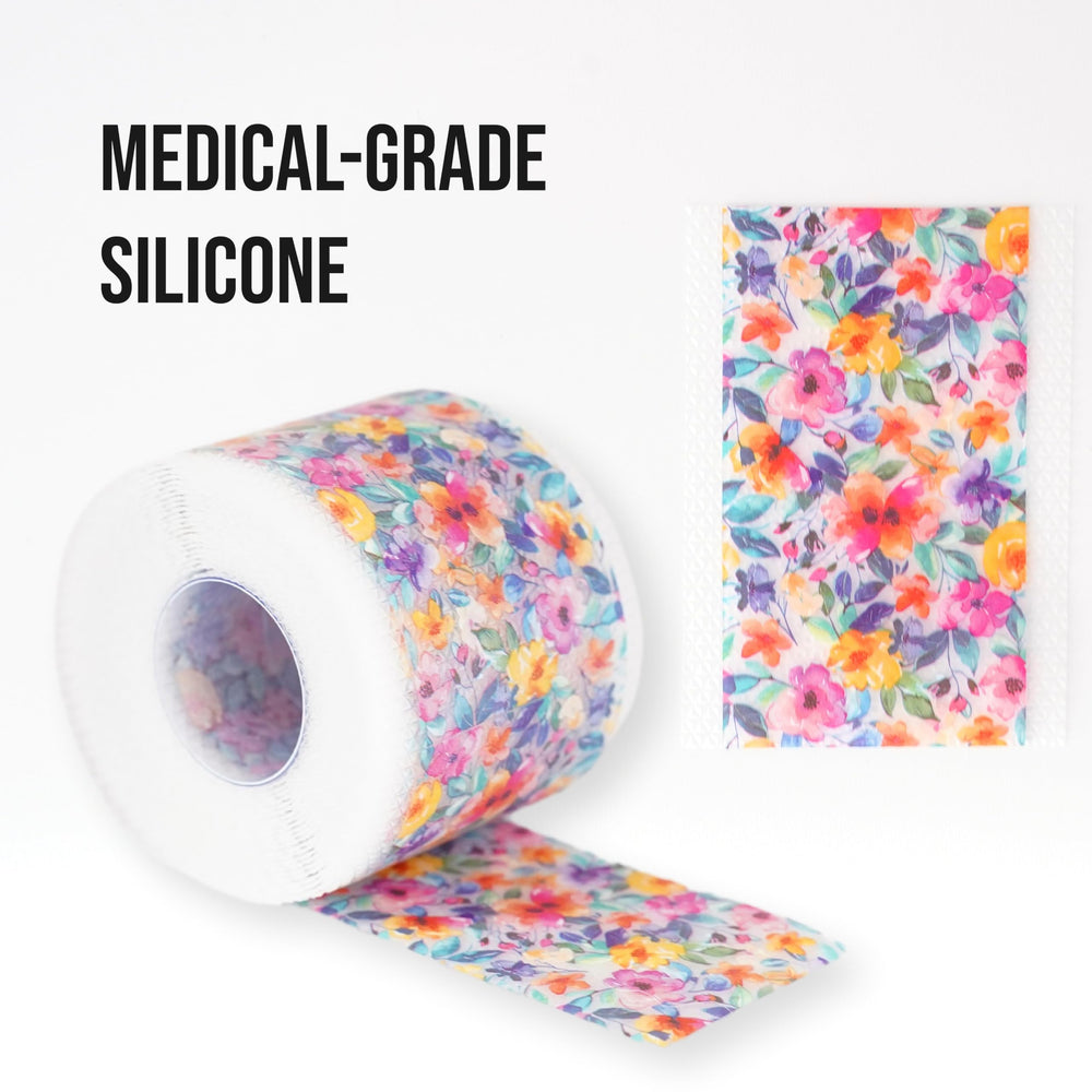 Quitch scar sheets c-section trim-to-size close-up shows flexible sizing