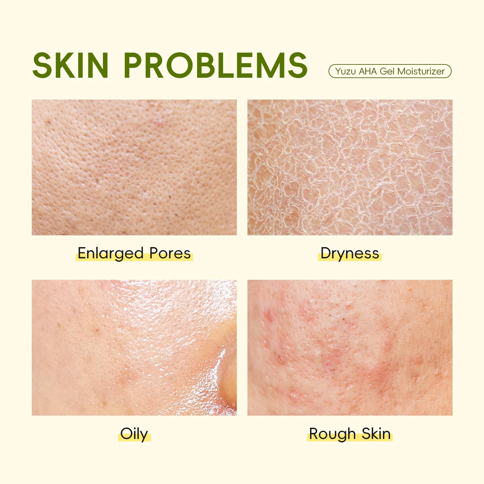 QUIYUM Yuzu hydrating gel moisturizer jar for fast absorption.