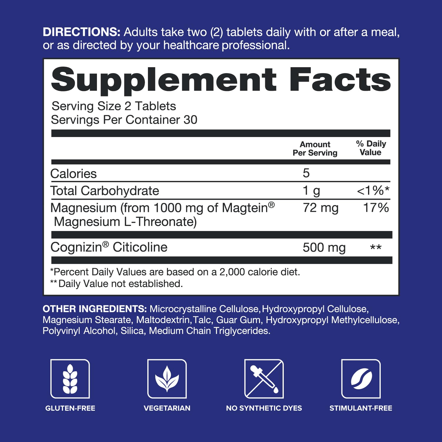 Illustration of Magtein Magnesium L-Threonate and Cognizin Citicoline ingredients