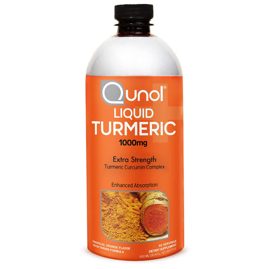 Qunol Liquid Turmeric Curcumin 1000mg with Black Pepper — 60 Servings, 30.4 oz