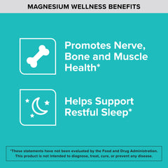 Nutrition label highlighting 420 mg magnesium per serving