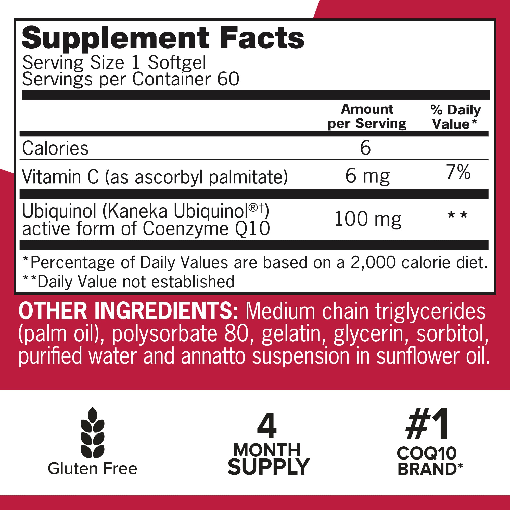 Close-up of Ubiquinol CoQ10 capsules