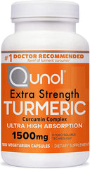 Qunol Turmeric Curcumin 180-count bottle front view