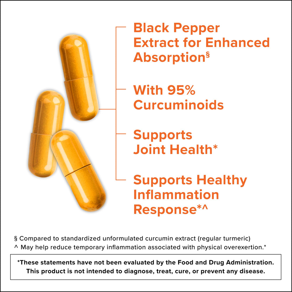 Close-up of a single 750mg turmeric capsule